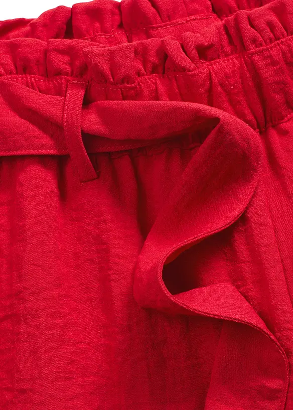 Bermudy bez zapínání, ze splývavé směsi s viskózou, bonprix