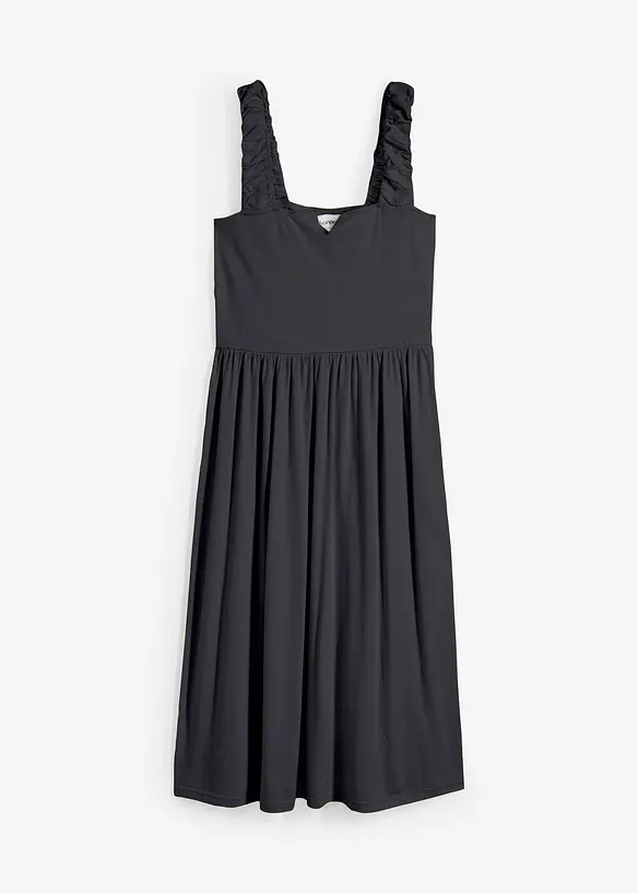 &Uacute;pletov&aacute; &scaron;aty s m&iacute;rně roz&scaron;&iacute;řen&yacute;m spodn&iacute;m okrajem, ze směsi bavlny a visk&oacute;zy, bonprix