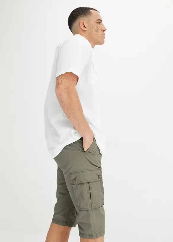 Cargo bermudy z čisté bavlny, Regular Fit, bonprix