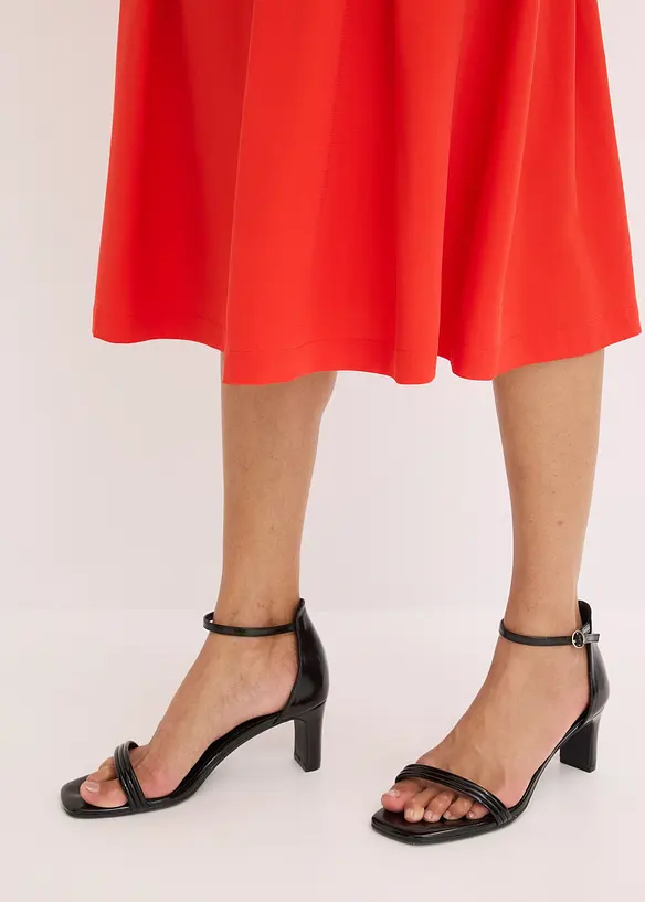 Skládaná sukně z měkké viskózové směsi, bonprix