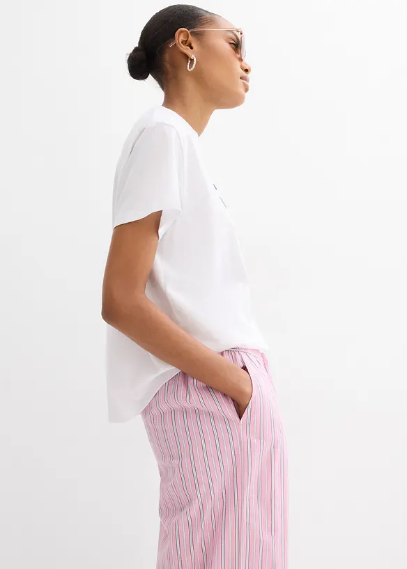 Tričko z čisté organické bavlny, s potiskem, bonprix