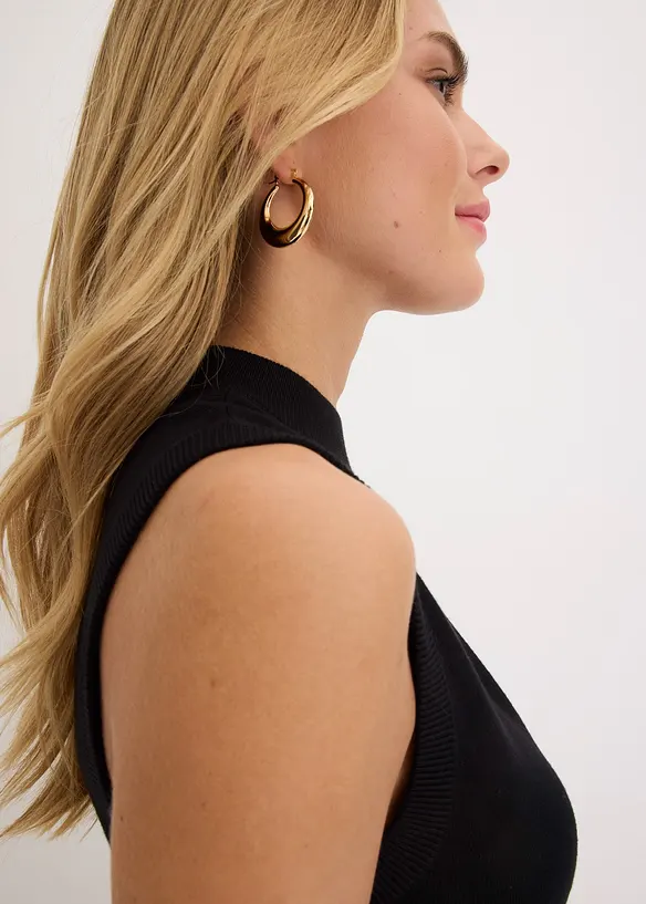 Pletený top s prostřihem, bonprix