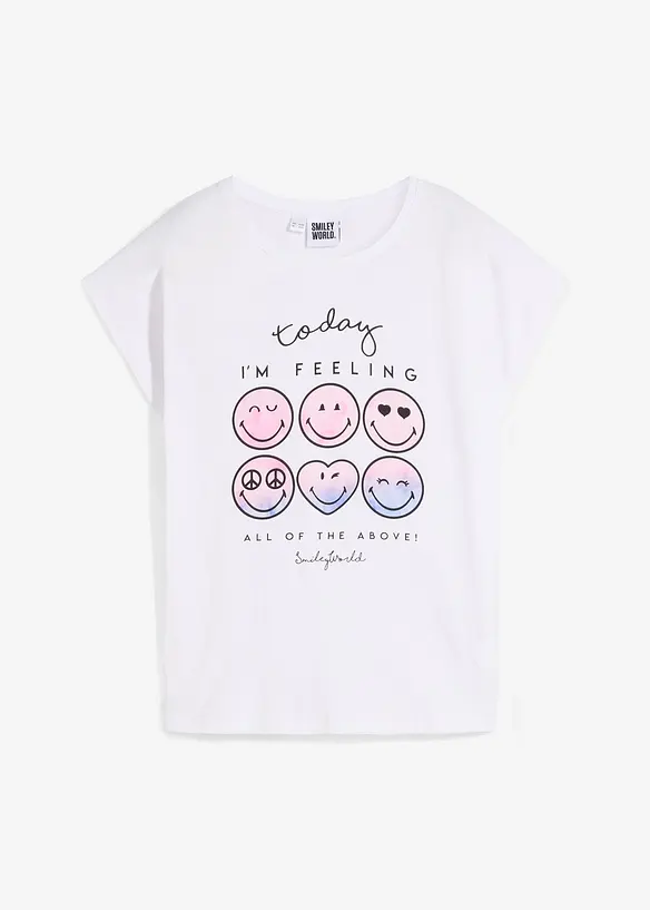 Triko se smajlíkem, z čisté bavlny, SmileyWorld