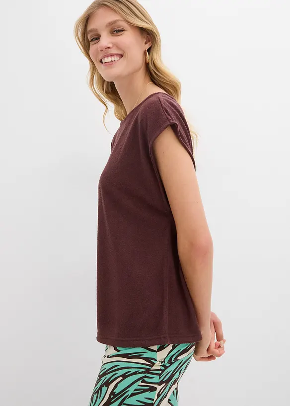 Oversize triko s pleteným vzhledem, bonprix