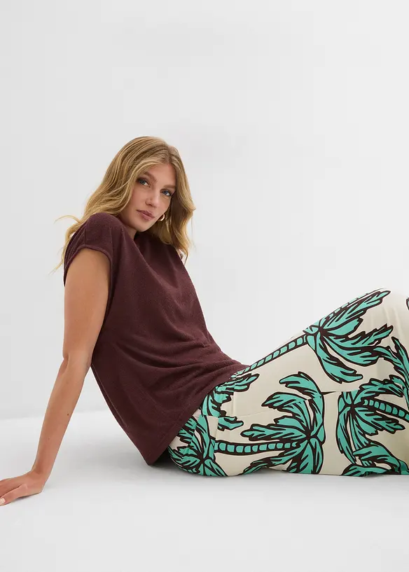 Oversize triko s pleteným vzhledem, bonprix