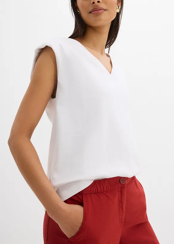Culotte kalhoty s elastickým pasem, z viskózové směsi, bonprix