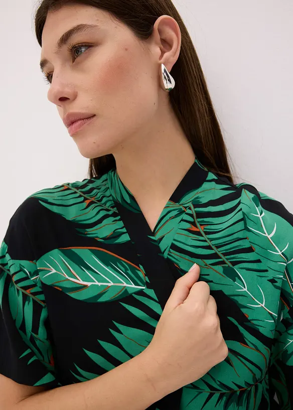Kimonová halenka ze splývavé viskózy, bonprix