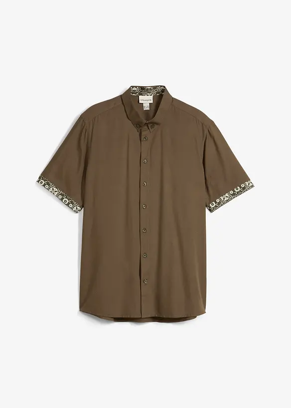 Košile s krátkým rukávem, Slim Fit, z viskózy, bonprix