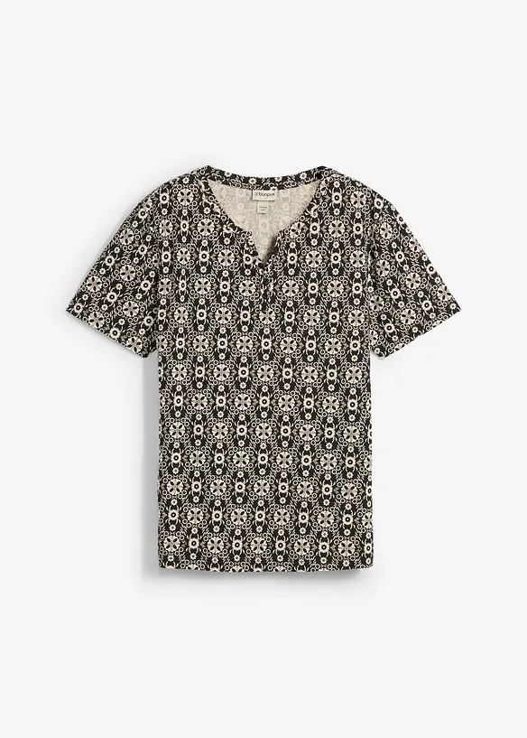 Henley triko z čist&eacute; bavlny, bonprix