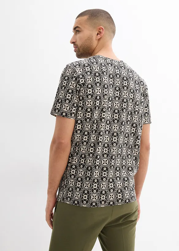 Henley triko z čist&eacute; bavlny, bonprix