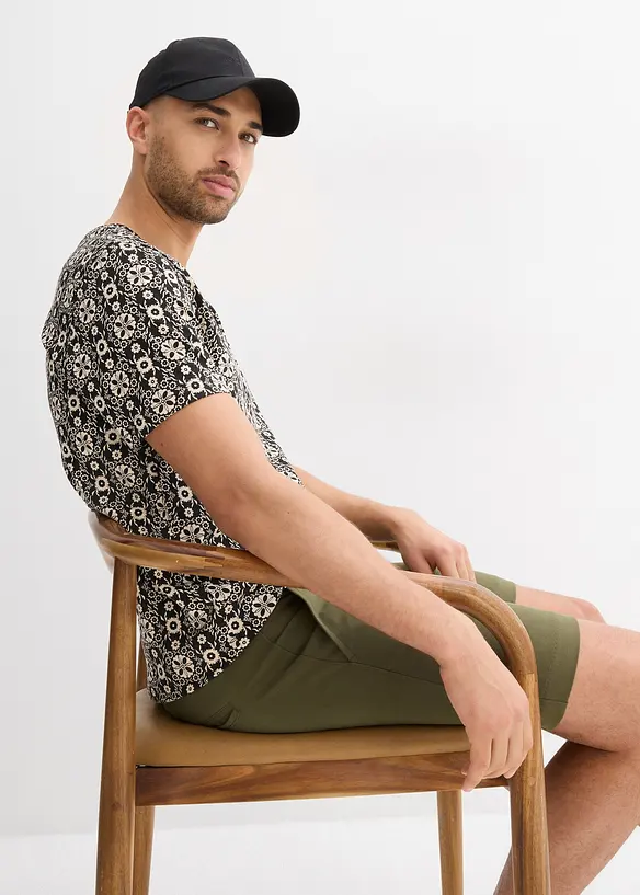 Henley triko z čist&eacute; bavlny, bonprix