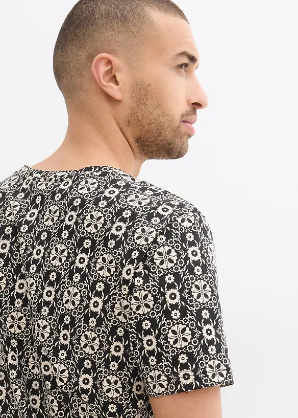 Henley triko z čist&eacute; bavlny, bonprix