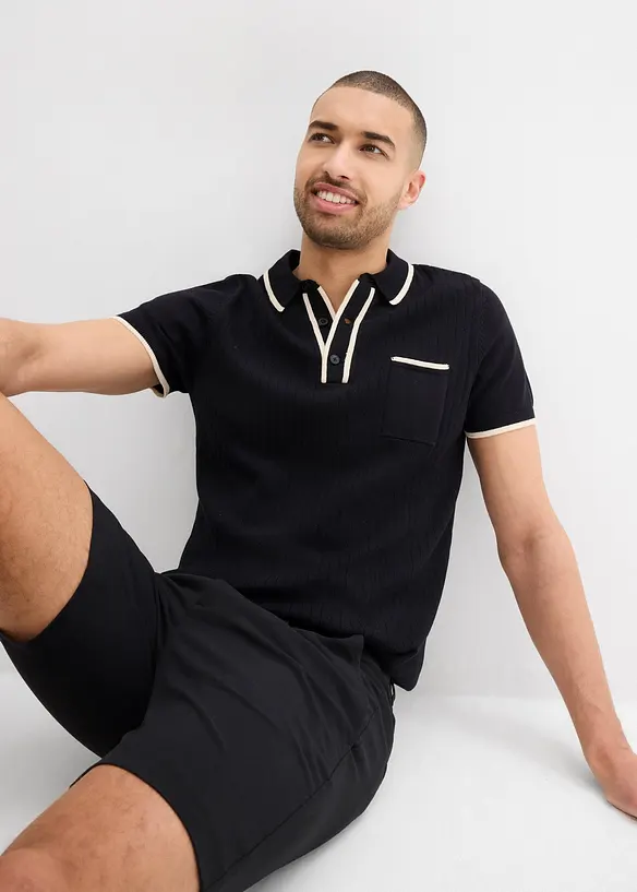 Polo triko s kontrastními detaily, bonprix