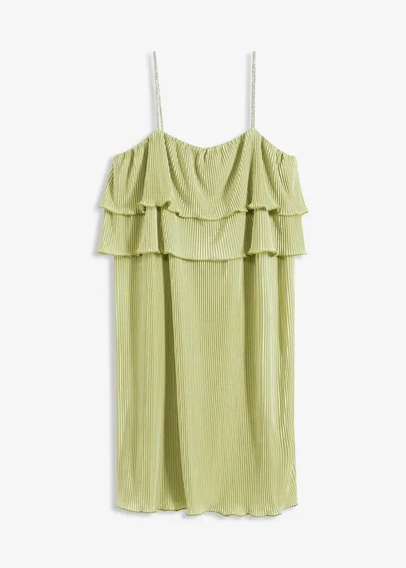 Žerzejové šaty s plisováním, bonprix