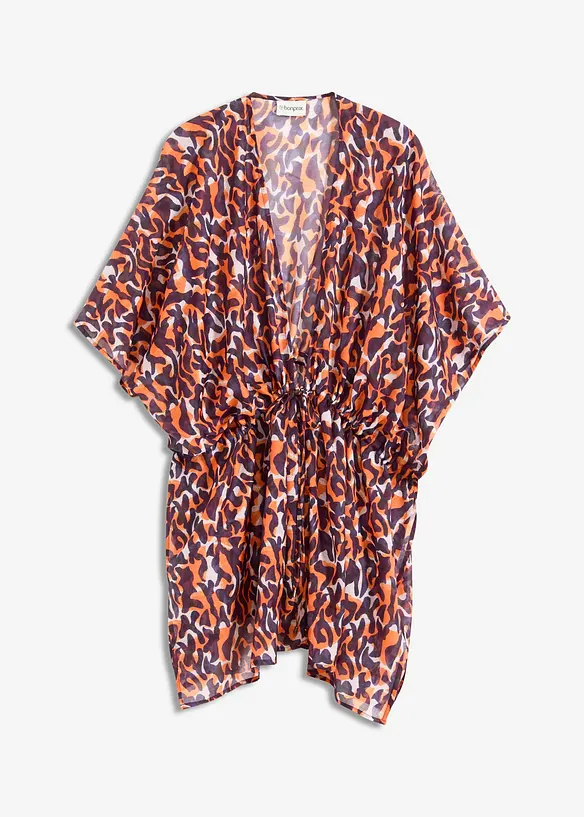Plážové kimono s vázačkou, bonprix