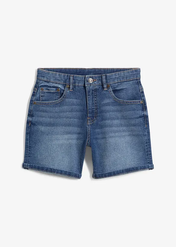 Džínové bermudy, Mid Waist, bonprix