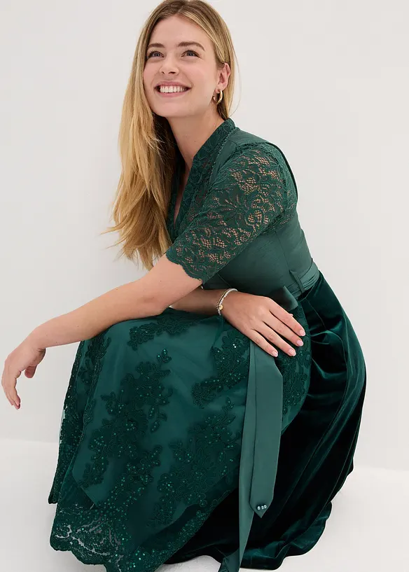 Kroj Dirndl s vyšívanou zástěrou (2dílná souprava), bonprix