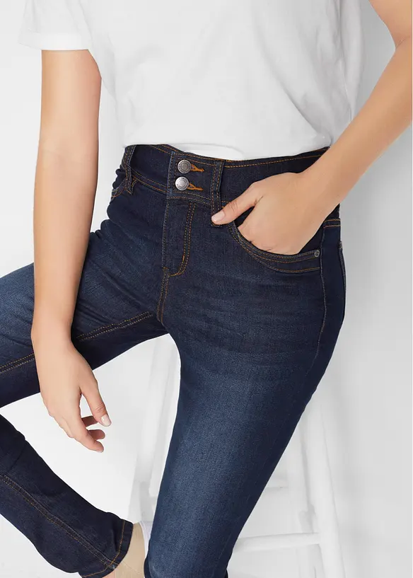 Pohodlné strečové džíny High Waist Slim Fit, bonprix