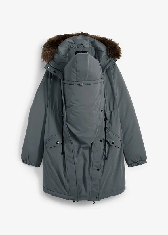 Těhotenská parka 3 v 1, se vsadkou na miminko, bonprix