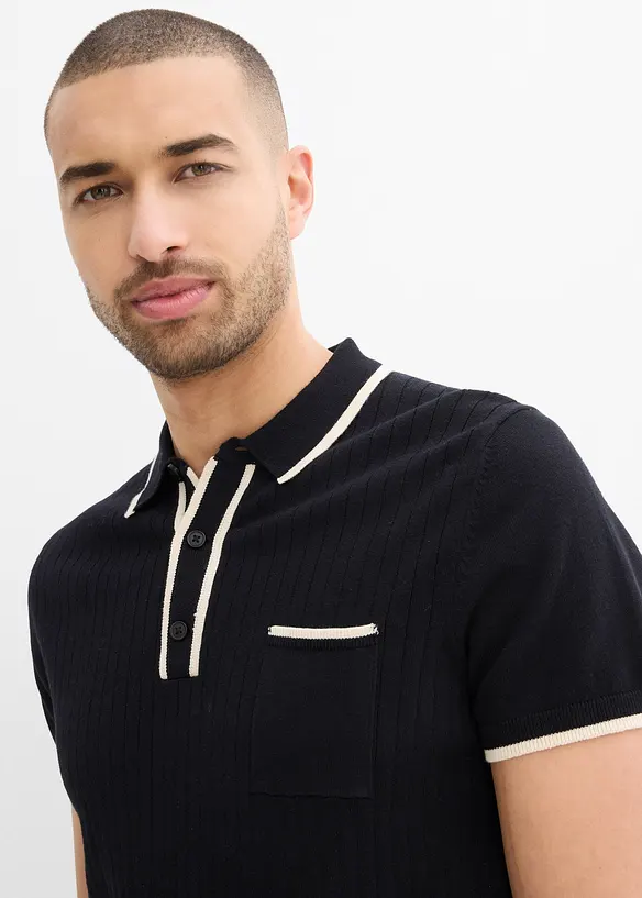 Polo triko s kontrastními detaily, bonprix