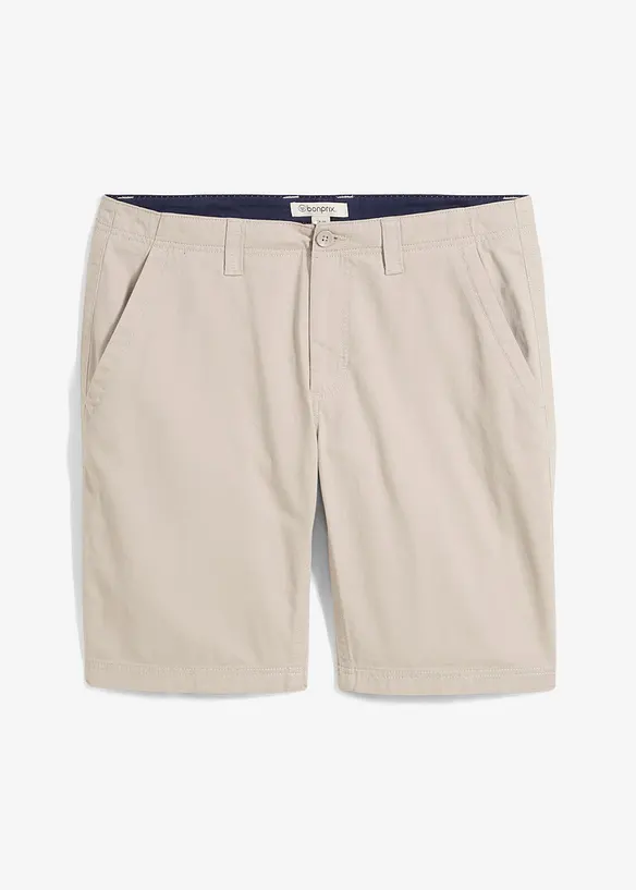 Chino bermudy z čisté bavlny, Regular Fit, bonprix