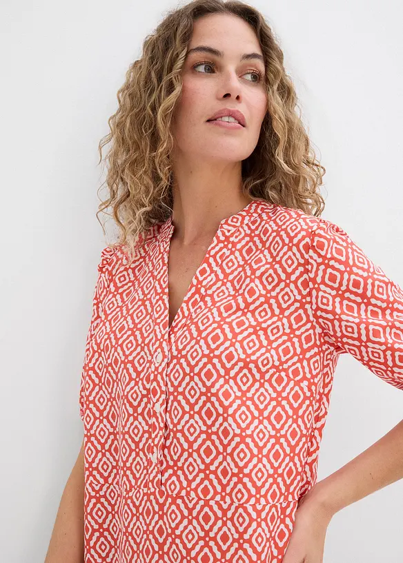 Tunikov&eacute; &scaron;aty ze spl&yacute;vav&eacute; visk&oacute;zy, bonprix