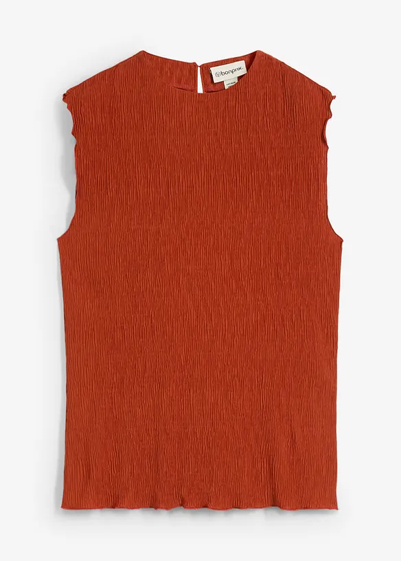 Top ze strukturovaného materiálu se zmačkanou úpravou, bonprix
