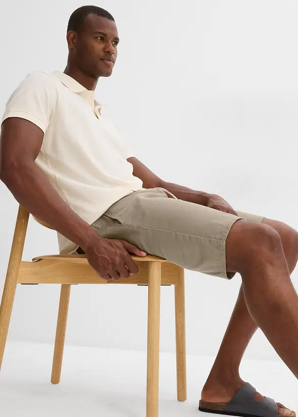 Bermudy bez zapínání, z čisté bavlny, Regular Fit, bonprix