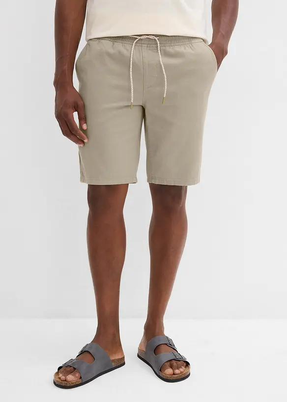 Bermudy bez zapínání, z čisté bavlny, Regular Fit, bonprix