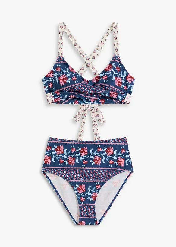 Bikiny s podprsenkovým topem (2dílná souprava), se zavinovacím vzhledem, bonprix