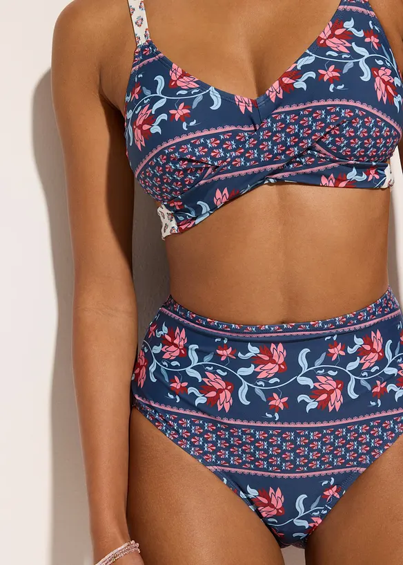 Bikiny s podprsenkovým topem (2dílná souprava), se zavinovacím vzhledem, bonprix
