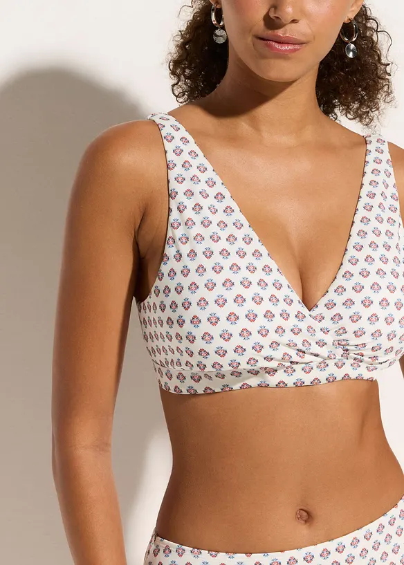 Bikinový top s výstřihem do V, bonprix