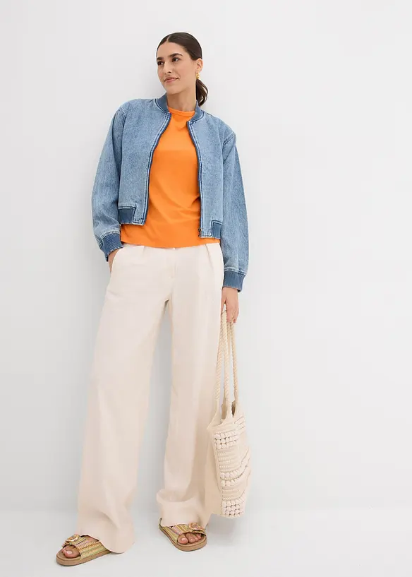 Tričko ze splývavé viskózy, bonprix