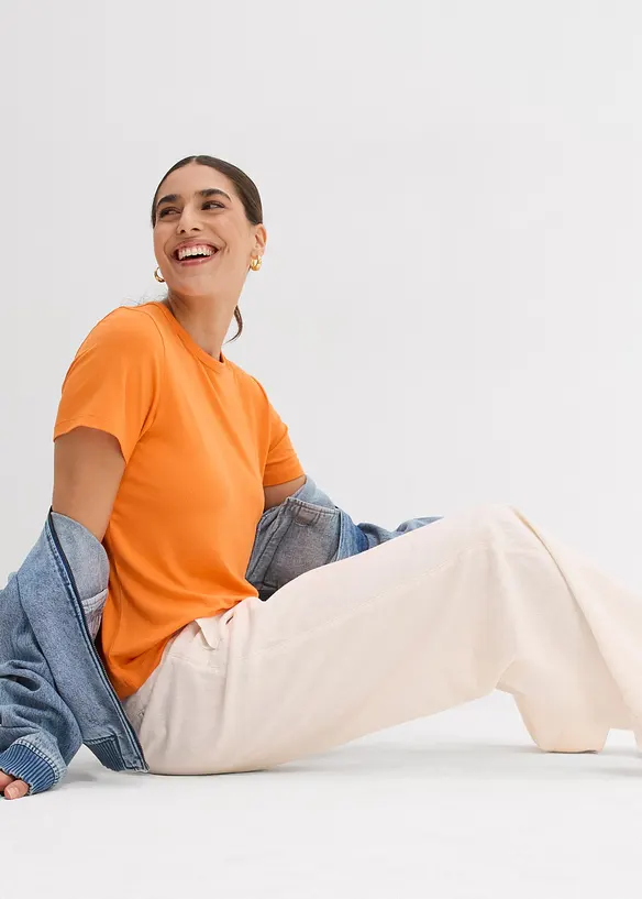 Tričko ze splývavé viskózy, bonprix