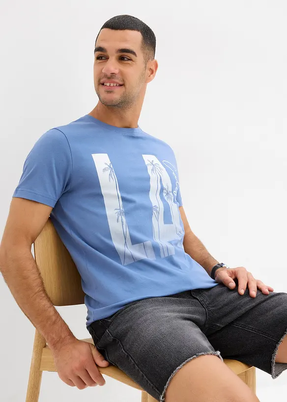 Tričko z čisté organické bavlny, Slim Fit, bonprix