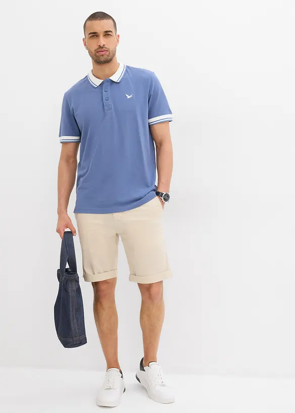 Polo triko z piké materiálu, z čisté organické bavlny, bonprix