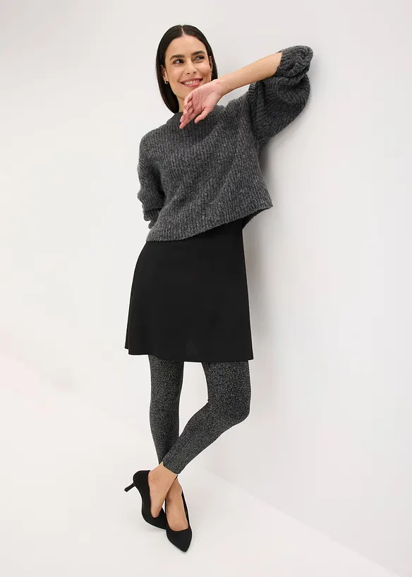 Termo legíny ze třpytivé příze, bonprix