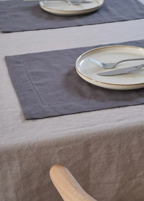 Lněné prostírání (2 ks v balení), bonprix