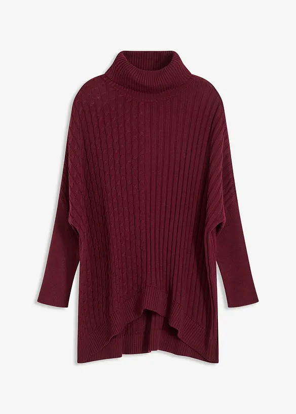 Oversize svetr ve střihu ponča, bonprix