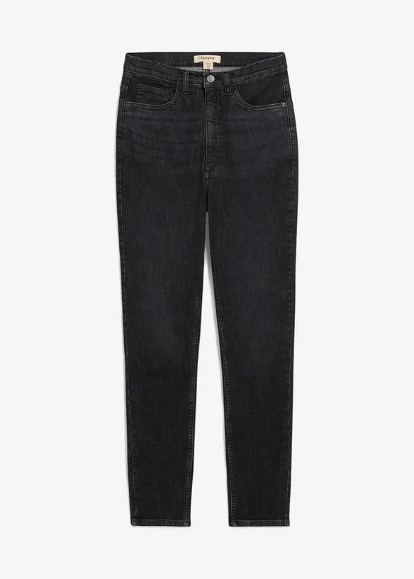 Skinny džíny, High Waist, zkrácené, bonprix