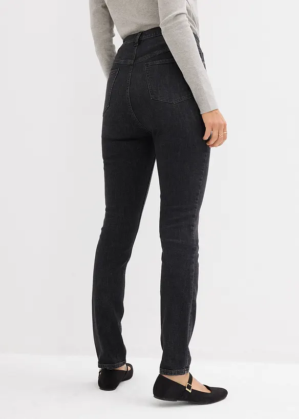 Skinny džíny, High Waist, zkrácené, bonprix