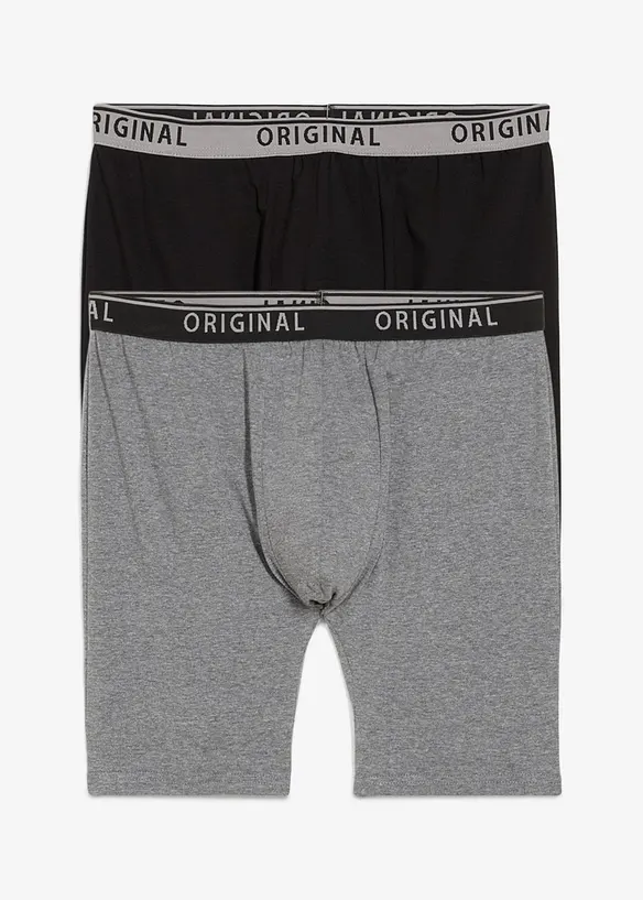Dlouhé boxerky s bavlnou (2 ks v balení), bonprix