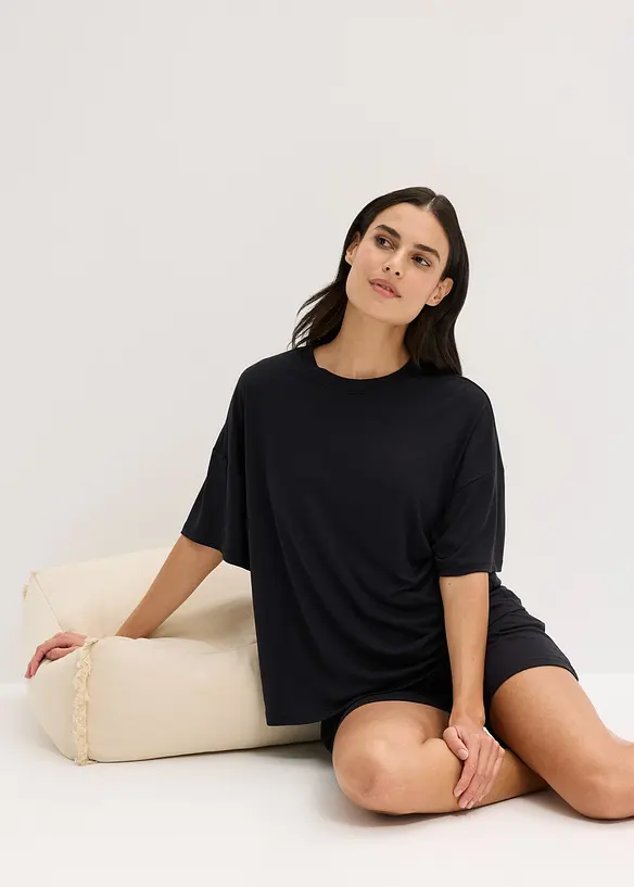 Oversize krátké pyžamo z měkkého modalu, bonprix