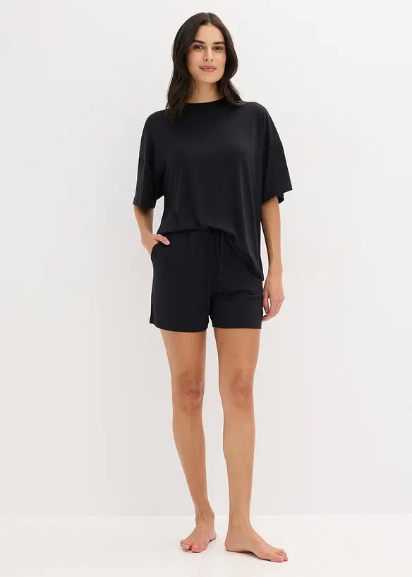 Oversize krátké pyžamo z měkkého modalu, bonprix