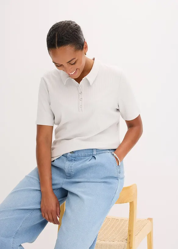 Pólo tričko z viskózové směsi, bonprix