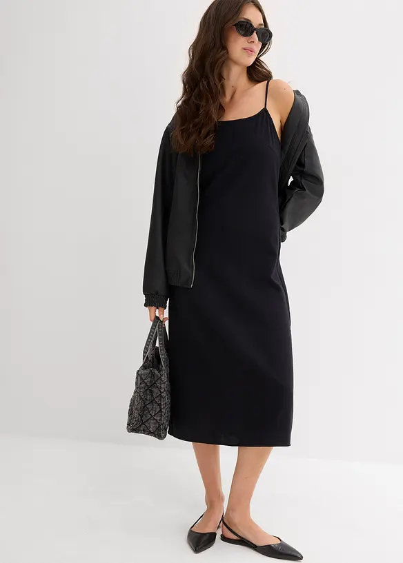 Flanelové šaty na ramínka, z čisté bavlny, bonprix