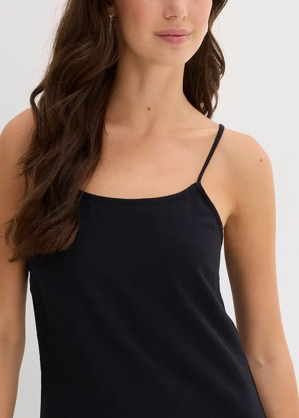 Flanelové šaty na ramínka, z čisté bavlny, bonprix