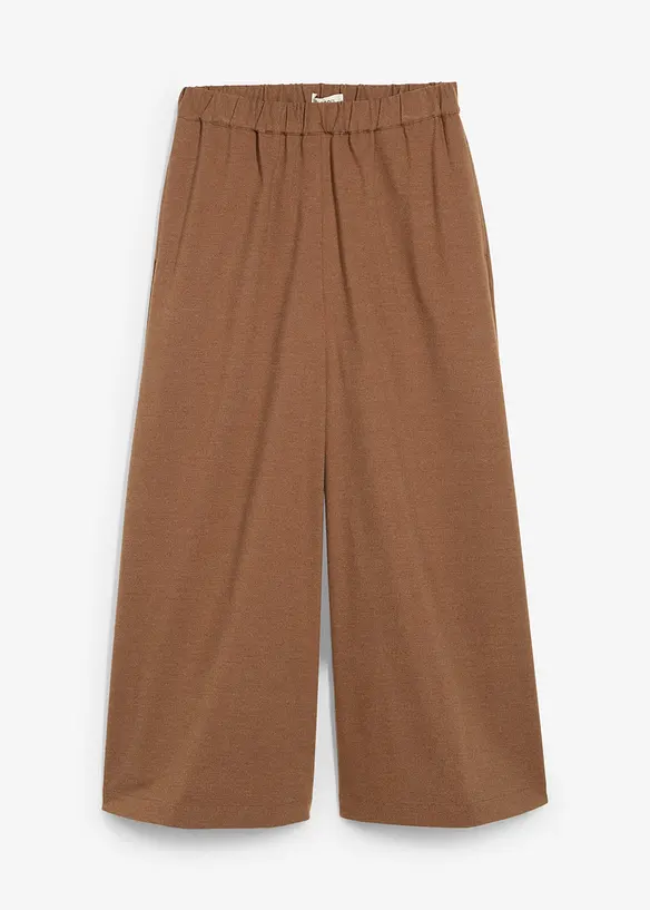 Culotte kalhoty s vlněným vzhledem, bonprix