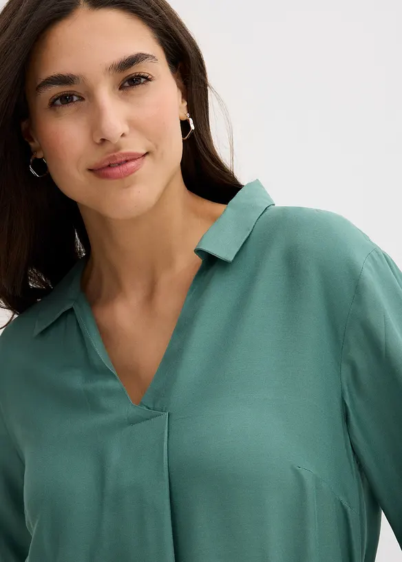 Midi šaty ze splývavé viskózy, bonprix