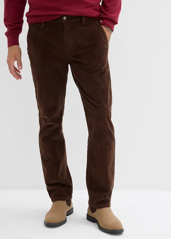 Manšestrové kalhoty Relaxed Fit, Straight, bonprix